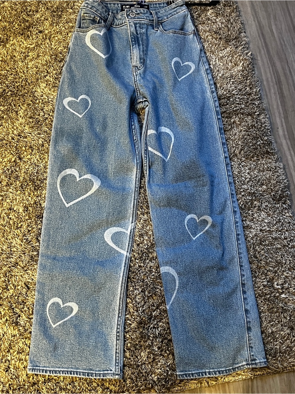 Hollister Light Blue Ultra High-Rise Dad Jeans